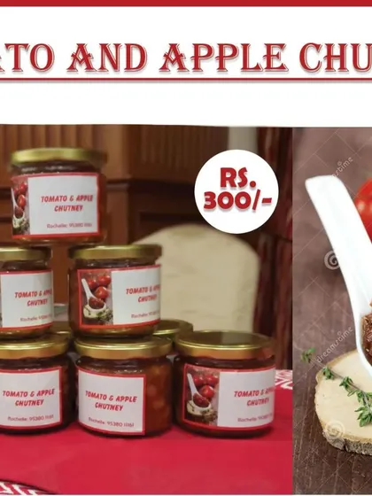 My homemade Tomato and Apple Chutney is a customer favorite. It's sweet, tangy, and the perfect companion to so many dishes. You can find it in my festive hampers or order a jar all on its own.