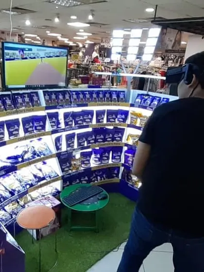 A complete brand activation for Cadbury, featuring a custom VR game inside a fully branded kiosk. I design these experiences to integrate seamlessly with your marketing goals, creating unique customer engagement at retail locations or trade shows.