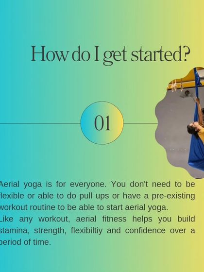 How do I get started? You don't need to be flexible or have a pre-existing workout routine. Aerial fitness helps you build stamina, strength, and confidence over time.
