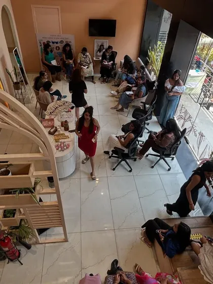 An overhead view of our workshop in session. It was an afternoon of real, unfiltered conversations.