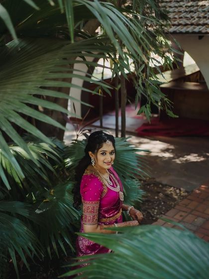 Surabhi looking beautiful and serene amidst the greenery.