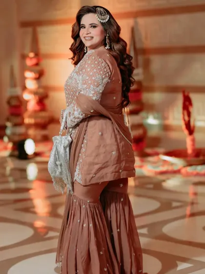 A candid shot of my friend looking radiant in the outfit I styled for her. My goal is always to make my clients feel happy and beautiful in what they wear, and her smile says it all.