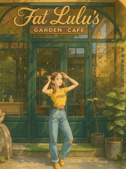 Step into a Ghibli-inspired wonderland at my Garden Cafe. This beautiful illustration captures the magical, artistic vibe of the space.