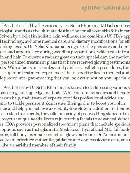 Our feature in Outlook highlights our holistic approach to pre-wedding care. We combine US FDA-approved technology with personalized plans that include everything from Instaglam HD Medifacials to full-body laser hair reduction.