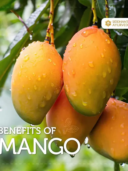 The mango, known as the king of fruits, is not just delicious but also beneficial when eaten in season. It is packed with vitamins and antioxidants that support overall health.