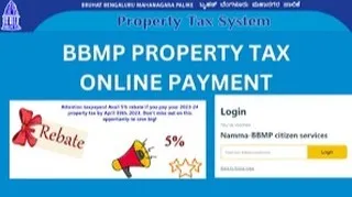 This image of the BBMP's online tax payment portal relates to the city's aggressive tax recovery drive. If a client's property is at risk of being sealed, I intervene to negotiate with the BBMP, explore options like the One-Time Settlement scheme, and resolve the issue.