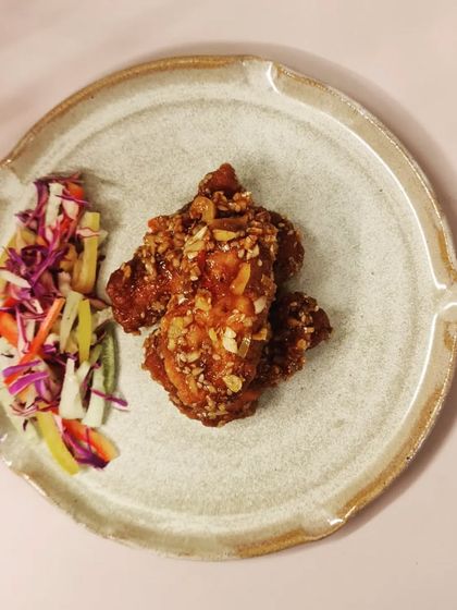 This rustic, hand-formed plate is perfect for a romantic dinner. Its unique shape and glaze make it a standout piece for any table setting. All my pieces are available for custom sets.