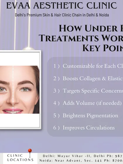 Learn how our under-eye treatments work with this guide. Each treatment is customizable to boost collagen, target specific concerns like pigmentation, and add volume where needed.
