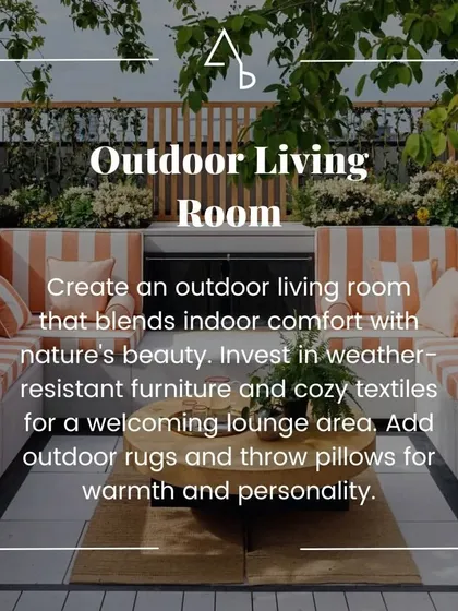 Ideas for creating a beautiful backyard oasis. This post covers how to design an outdoor living room with weather-resistant furniture to extend your home's comfort into nature.