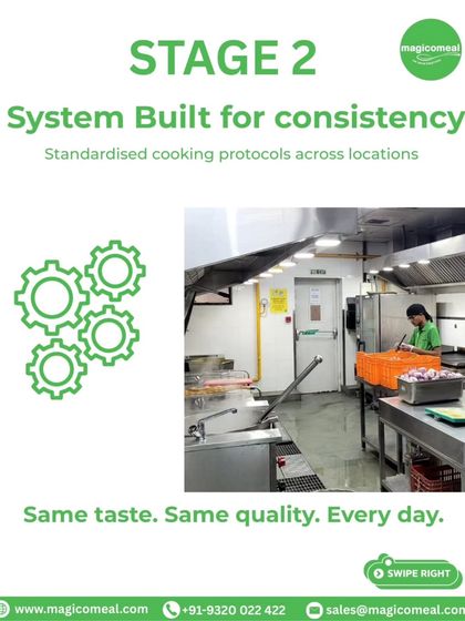 To deliver the same taste and quality every day, I rely on standardized cooking protocols. This system, implemented across all my locations, ensures a consistent outcome regardless of the scale of operations.