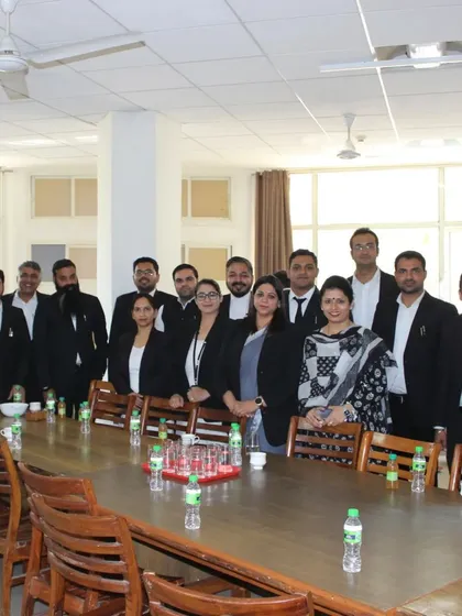 With my eminent colleagues from the Gurugram Bar Association, judging a moot court competition at MDU Law College. It is always a pleasure to interact with aspiring advocates.