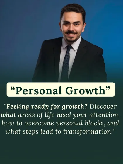 If you're feeling ready for personal growth, a Tarot reading can be your guide. This image explains how the cards can help you discover which areas of your life need attention and what steps will lead to personal transformation.
