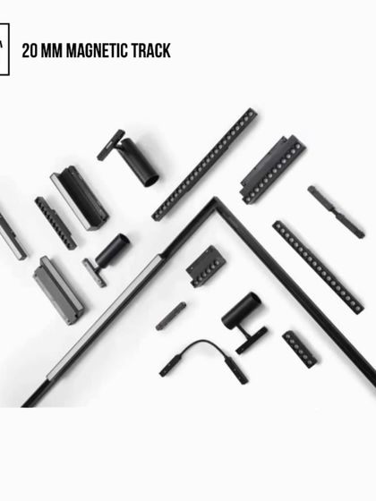 An overview of the components available for our 20mm Magnetic Track system. This cost-effective, surface-mounted track is super slim and allows for free-form installation with a variety of modules to suit any need.