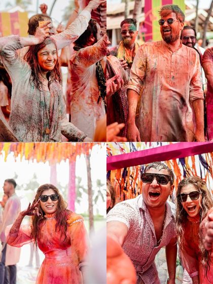 Vibrant Haldi & Mehendi Celebrations photo 63