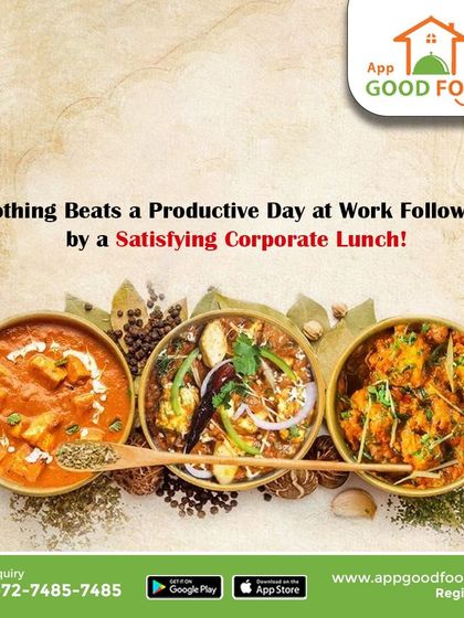 Nothing beats a productive day at work followed by a satisfying corporate lunch. These bowls of paneer masala, kadai vegetable, and gobi manchurian are the perfect reward.