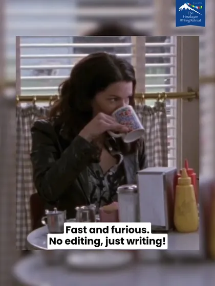 The mantra for our writing sprints is "Fast and furious." This means no editing while you write. The goal is pure, uninhibited creation to get your first draft completed.