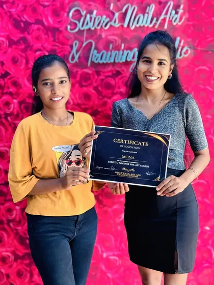 Congratulations to Mona on completing her nail art course. We are excited to see her grow as a professional in the beauty industry.