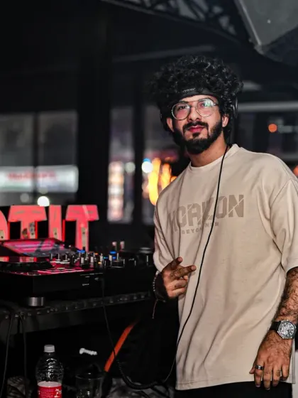 A moment to connect before the beat drops. This is me at my console at Tito's, ready to take the crowd on a musical journey. I bring a professional and cool-headed approach to every event I play.