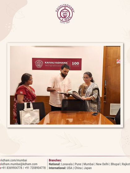 An enriching discussion with Dr. Shivanand Ji at our Mumbai center. These interactions allow us to share our research and explore how yogic principles can be applied to enhance public well-being and conscious living.