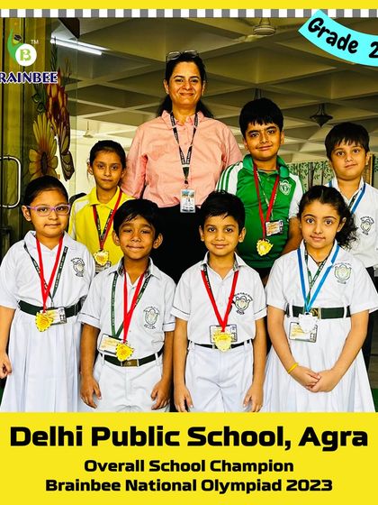 The talented students of Grade 2A from DPS Agra, our 2023 Overall School Champion.