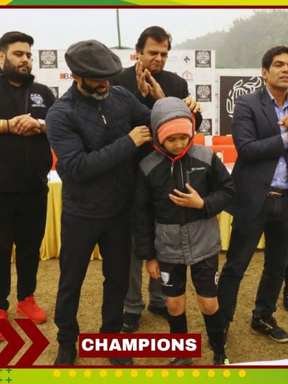 A proud moment as one of our youngest players is awarded his medal for his performance in the league.