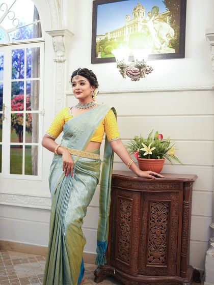 Designer Trends - Ethnic & Occasion Wear Rental Elegant Kanchi & Silk Sarees photo 48