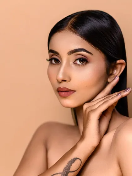 Beauty photography is about enhancing, not hiding. In this clean beauty headshot, my focus was on professional skin retouching to ensure a flawless, natural glow that lets the model's features shine. This is the quality I bring to every beauty portrait.