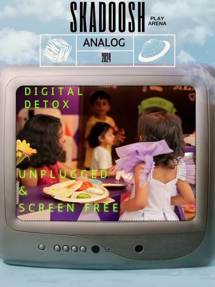 We are proud to be a screen-free zone. At Skadoosh, we believe in the power of unplugged play to foster creativity, social interaction, and genuine, hands-on fun. Give your child a healthy break from screens.
