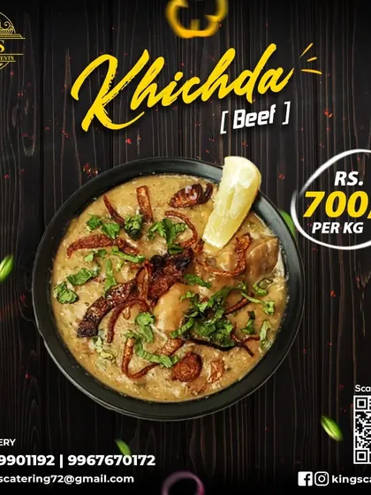 We also offer Beef Khichda, a hearty and flavorful version of the traditional Haleem, with chunks of meat that remain intact.