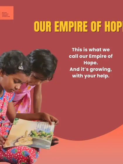 This is what we call our Empire of Hope, and it's growing every day with your help. Every number represents a moment of healing, a story shared, and a life touched. We are building a future where every child has a safe space to imagine, hope, and dream.