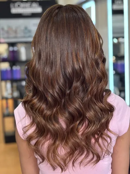 Another angle of the hazelnut brown perfection. My goal is to create shades that are not just trendy but also long lasting and sophisticated.
