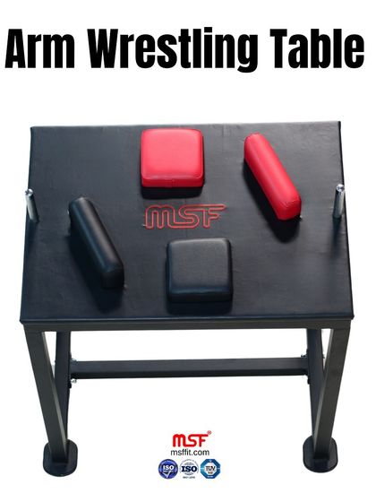 A top-down view of the Arm Wrestling Table.