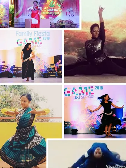 A collage that captures the different worlds of dance we live in. From the discipline of classical Bharathanatyam to the freedom of Western styles and the energy of stage performances, we embrace it all.