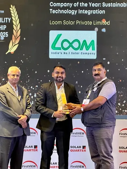 My team accepting the Sustainability Leadership Award 2025. This reflects my commitment to powering India with smarter, sustainable solutions.