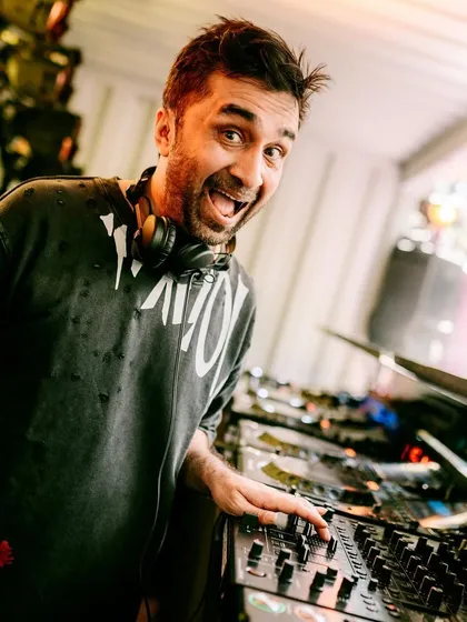 All smiles behind the decks at Awakenings. This picture captures the pure happiness I feel when I'm playing music for you. It's more than a job; it's my passion, whether it's a huge techno festival or an intimate club night.