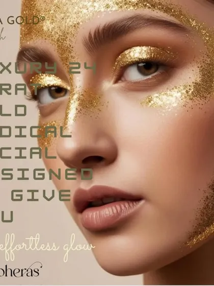 The epitome of luxury skincare, our Aqua Gold facial uses a 24-carat gold micro-channeling device to deliver a custom cocktail of serums. This treatment is designed to give you an effortless, pre-event glow.