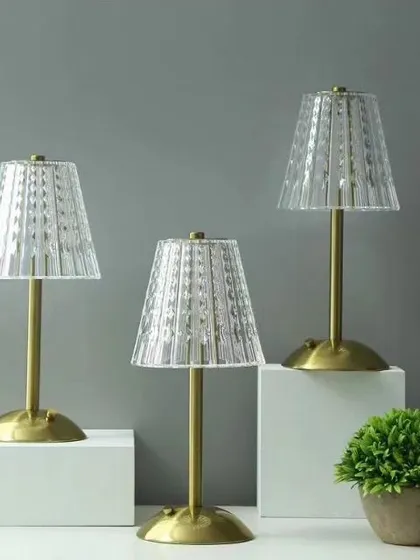 We combine classic aesthetics with modern convenience. These cordless crystal table lamps are rechargeable and touch-operated, offering the sparkle of traditional lighting with the freedom to place them anywhere you need a touch of glamour, no wires required.