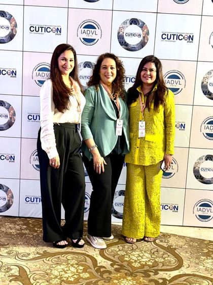 With fellow dermatologists at Cuticon 2025. These conferences are a fantastic platform for networking and sharing experiences with brilliant colleagues from across the state.