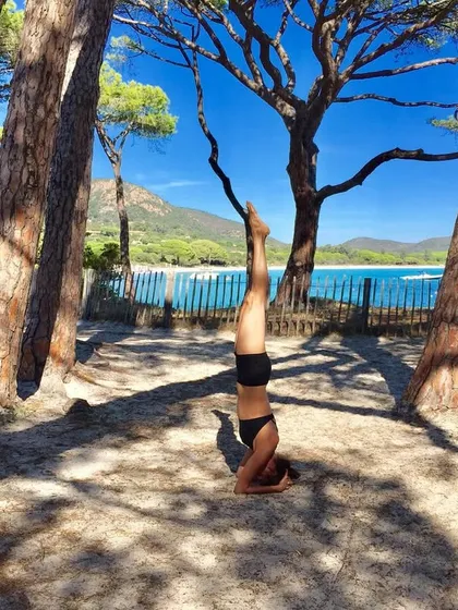 This headstand doesn’t make me a yogi; how I show up in the world does. The real practice happens off the mat, in how we treat ourselves and others with kindness and patience.