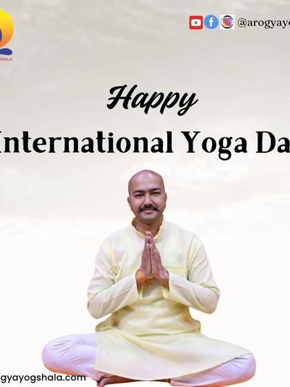 On International Yoga Day, we embrace the ancient wisdom of yoga for a healthier, happier life. Here I am in a posture of gratitude, celebrating this beautiful practice that unites the world.