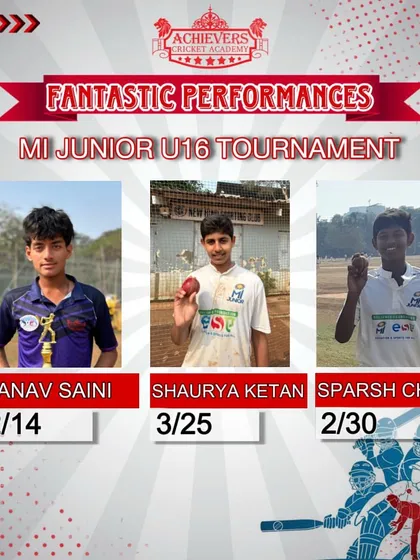 Showcasing the best bowling figures from our U-16 players in the MI Junior Tournament.