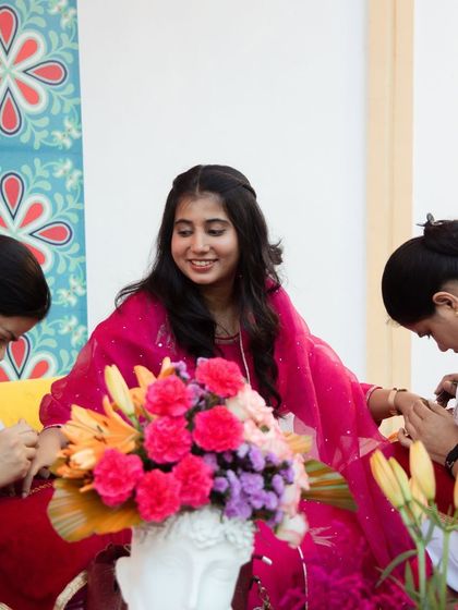 Vibrant Haldi & Mehendi Celebrations photo 16