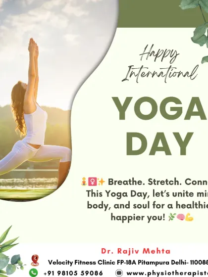 On International Yoga Day, I celebrate the harmony between yoga and physiotherapy. Both disciplines use mindful movement to support a pain-free, active life.