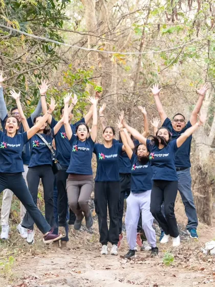 The joy of our yogatribe. Connection and community are essential to our retreats. We create a supportive space for laughter, sharing, and growing together, both on and off the mat.