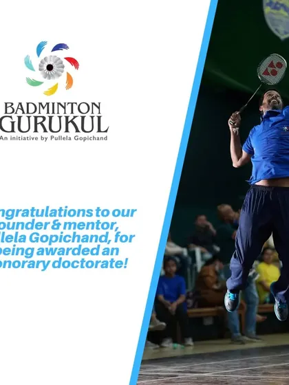 We congratulate our founder and mentor, Pullela Gopichand, for being awarded an honorary doctorate for his immense contributions to badminton.