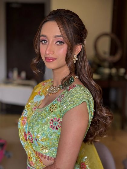 Playful Mehendi & Haldi Hair photo 29