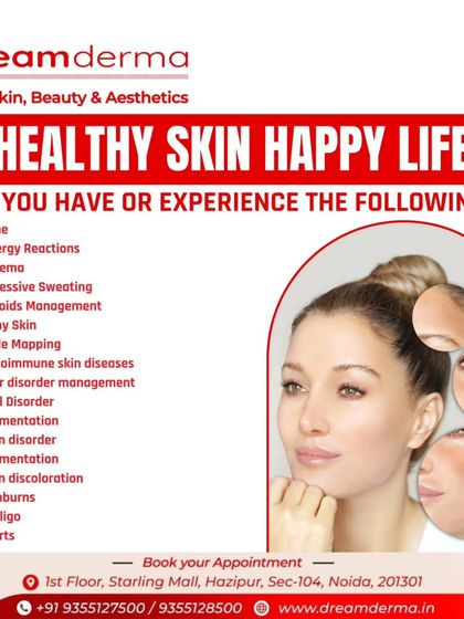 A comprehensive list of the many skin and hair conditions I can help you manage, from acne and pigmentation to eczema and hair disorders. Healthy skin leads to a happy life.