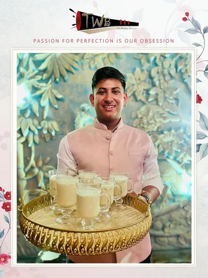 A tray of creamy smoothies, a popular and wholesome option we provide for weddings and other celebrations.