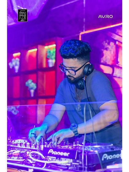 The purple haze. The club lights and the music create a unique atmosphere where I can be my most creative.