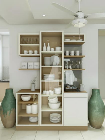 Interiors Bangalore - Full Home Interior Design Smart Storage: Wardrobes & Crockery Units photo 10